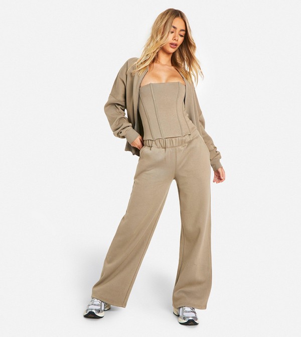 boohoo  Co-Ord Set - Khaki undefined