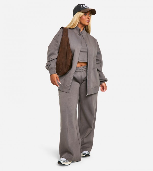 boohoo Co-Ord Sets - CHARCOAL Co-Ord Sets