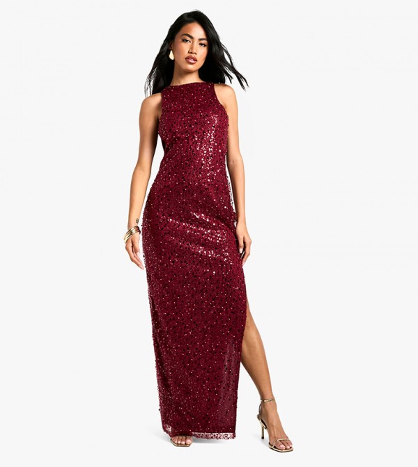 بوهو  فساتين - أحمر Maxi Dresses
