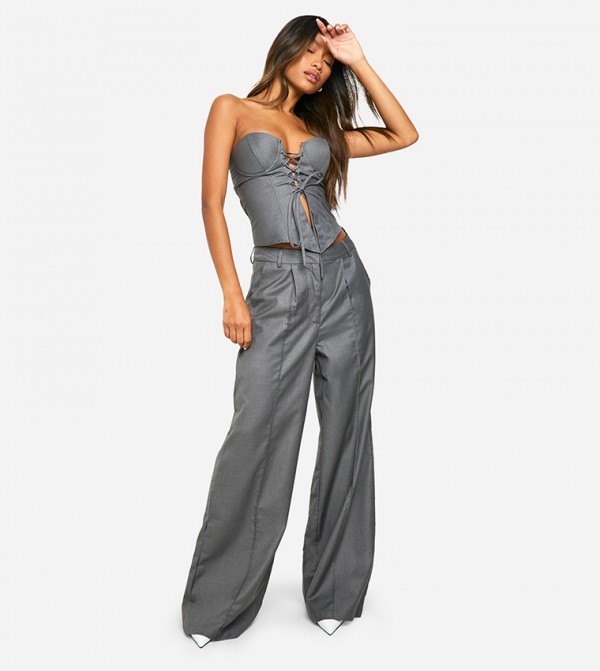 boohoo boohoo - Grey Casual Pants