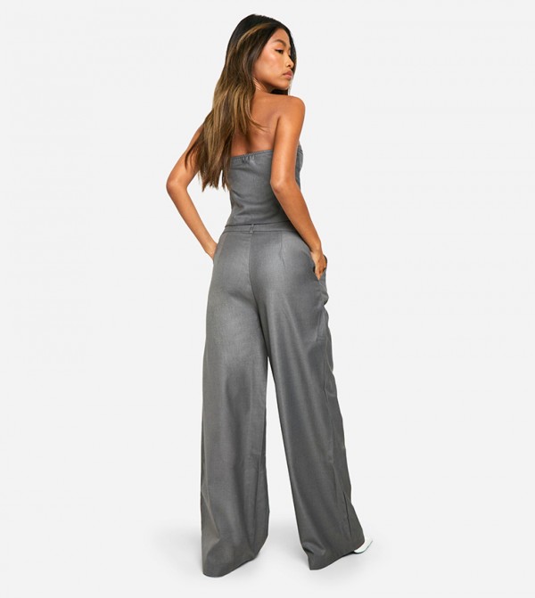 boohoo boohoo - Grey Casual Pants