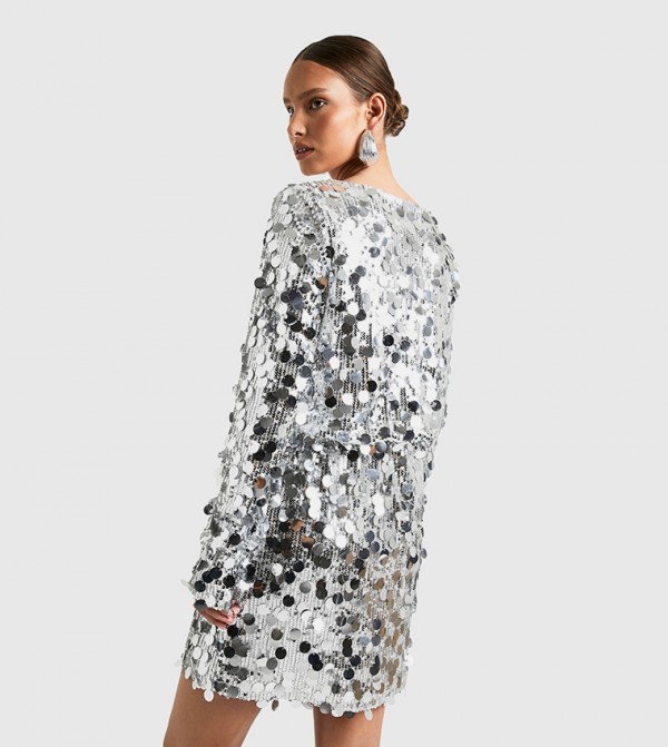 boohoo party-edit - Silver Party Dresses