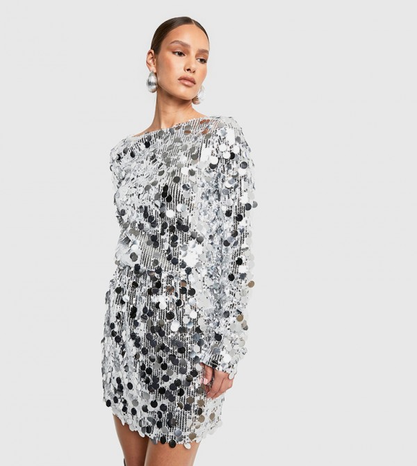 boohoo party-edit - Silver Party Dresses