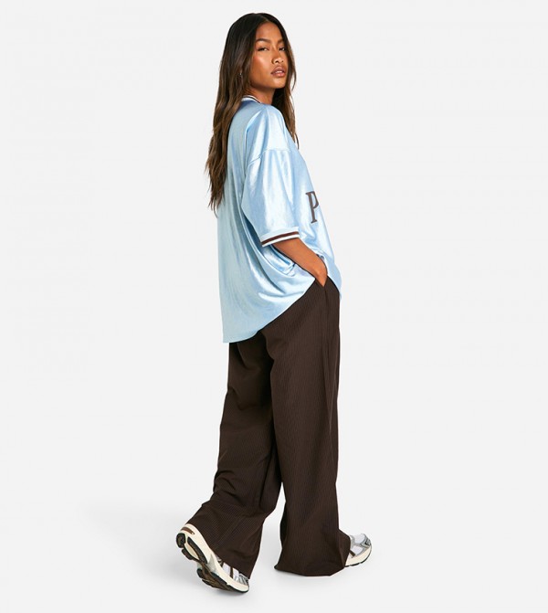 بوهو - بني داكن بنطال كاجوال