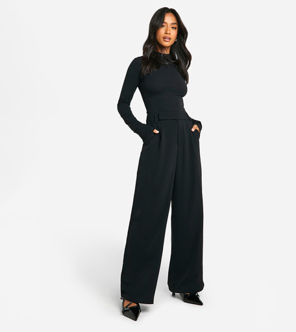 boohoo Clothing - Black Casual Pants