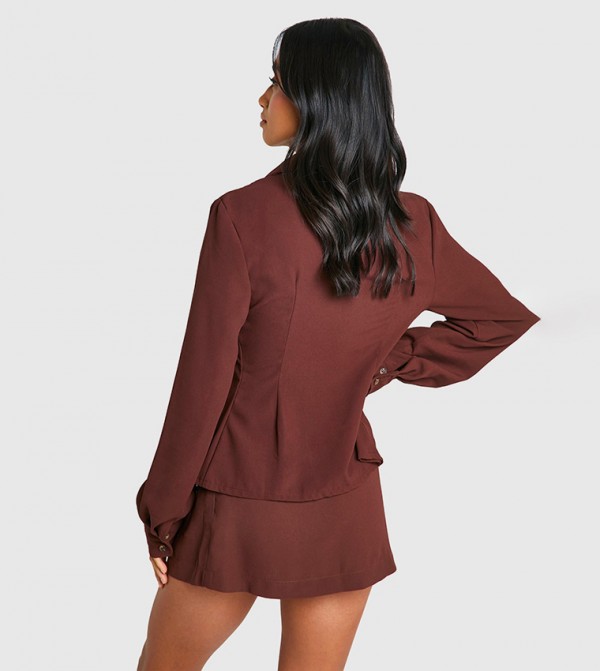 boohoo  style-edit-go - Brown Casual Tops