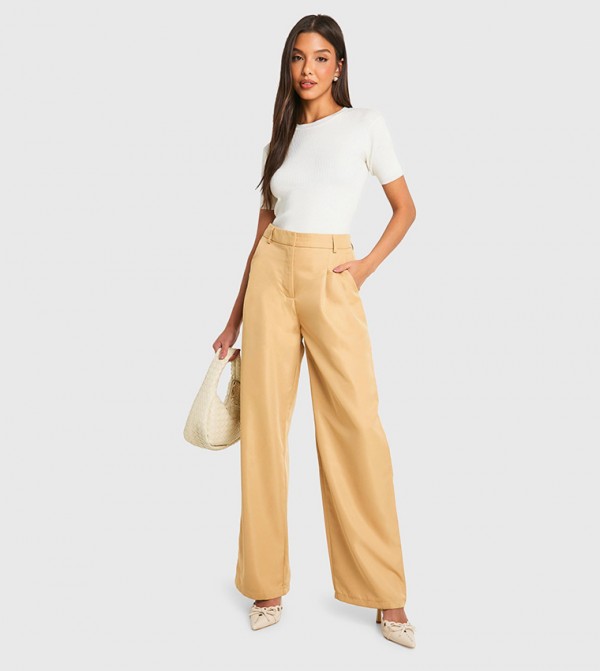 boohoo  - Beige Casual Pants
