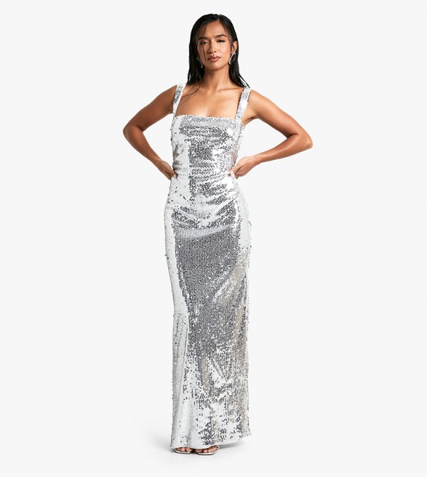 boohoo  - Silver Maxi Dresses