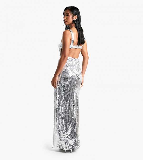 boohoo  - Silver Maxi Dresses