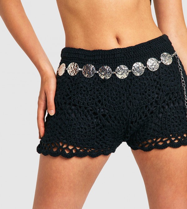 boohoo  Belts - Silver Non Leather Belts