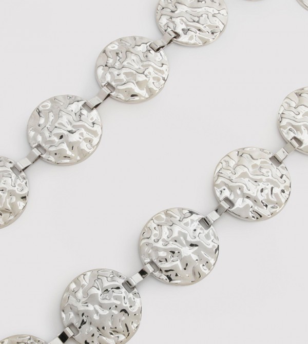 boohoo  Belts - Silver Non Leather Belts