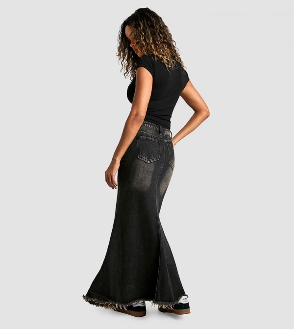 boohoo boohoo - Grey Maxi Skirts