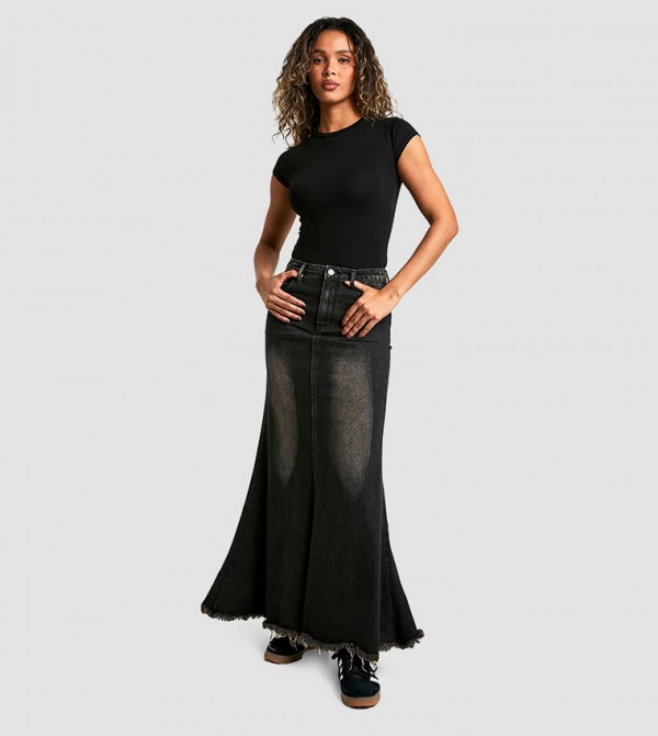 boohoo boohoo - Grey Maxi Skirts
