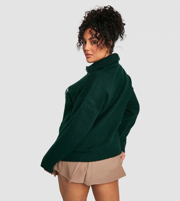 boohoo  Sweaters & Cardigans - Green Sweaters & Cardigans