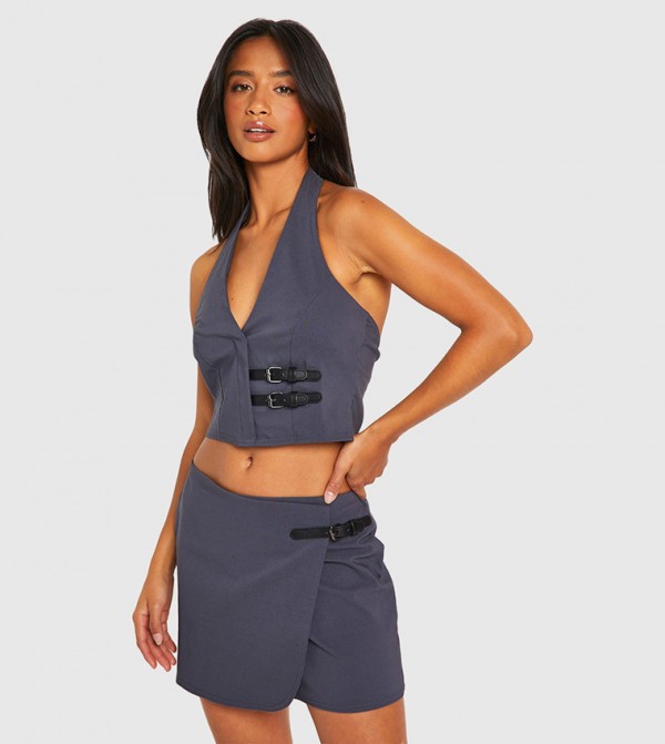 boohoo  style-edit-go - Dark Grey Mini Skirts