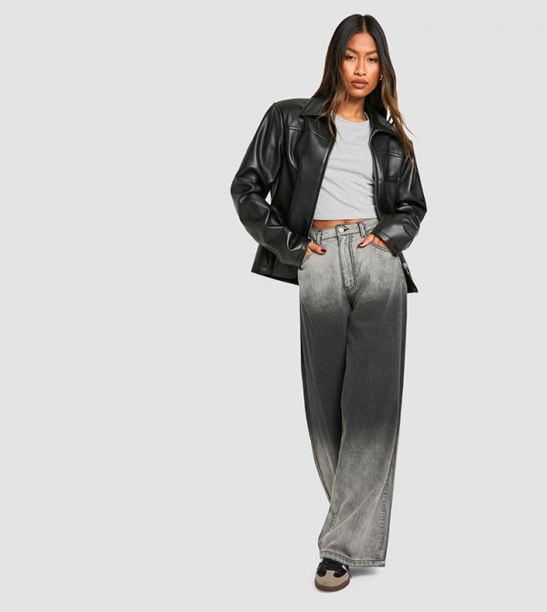 boohoo boohoo - Black Wide Leg Jeans