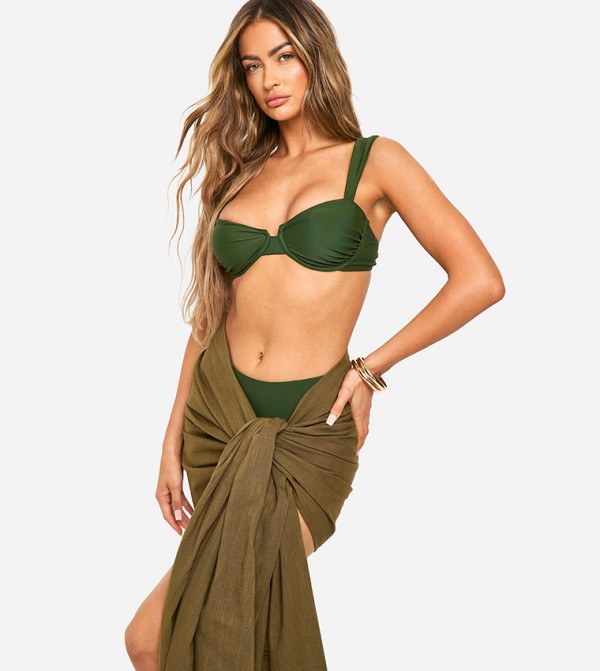 boohoo  Swimwear - Olive Beachwear & Accessories