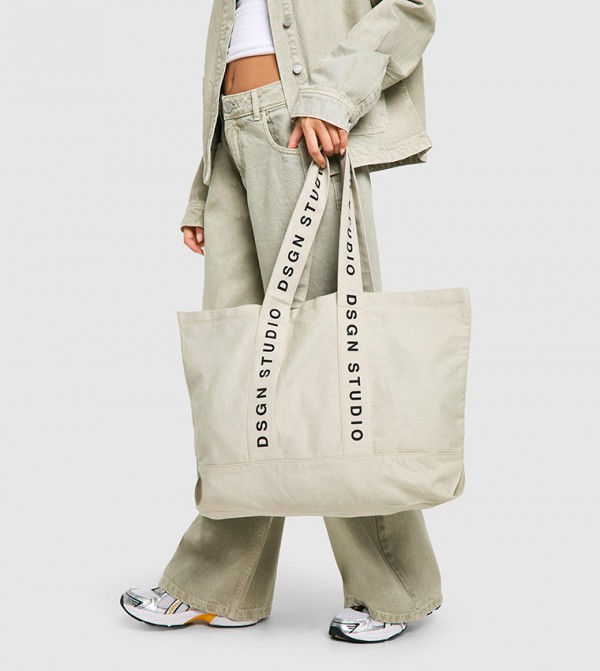 boohoo - Outlet  - Ash Grey Tote Bags