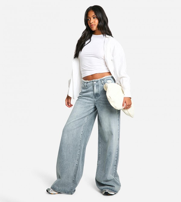 boohoo boohoo - Blue Wide Leg Jeans
