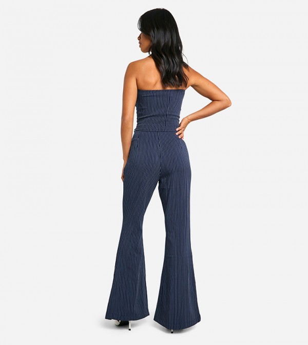 boohoo  Pants & Leggings - Navy Casual Pants
