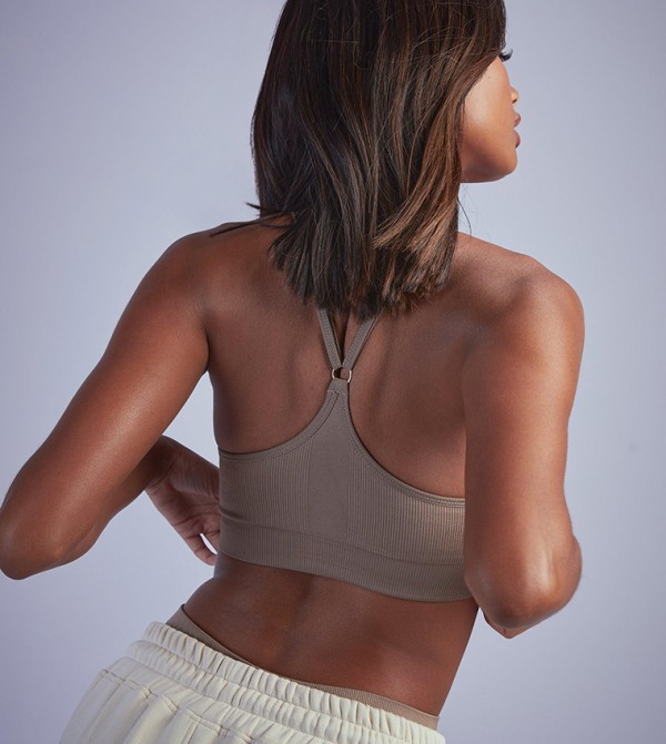 بوهو حمالات الصدر الرياضية - رمادي داكن حمالات الصدر الرياضية