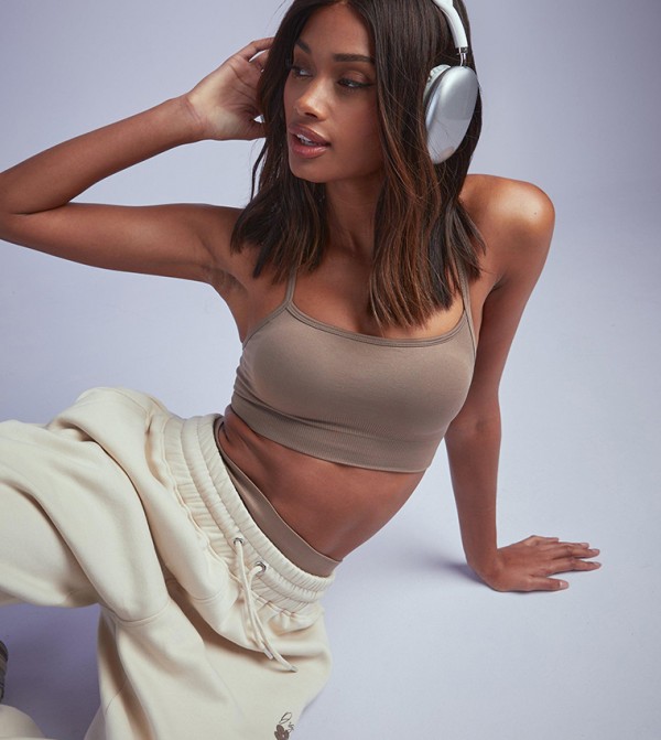 بوهو حمالات الصدر الرياضية - رمادي داكن حمالات الصدر الرياضية