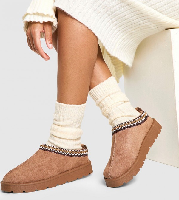 boohoo - Outlet  - Beige Casual Slip-ons