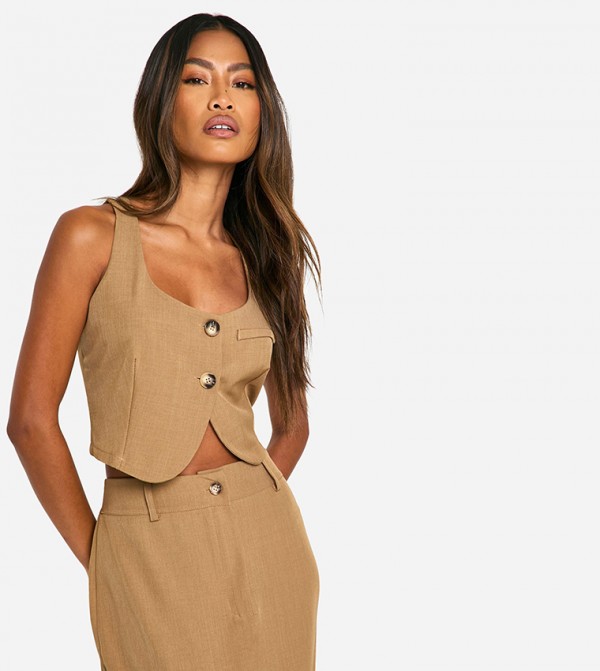 boohoo  uni-b - Beige Waistcoats