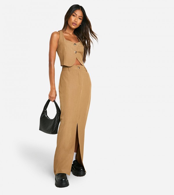 boohoo  uni-b - Beige Waistcoats