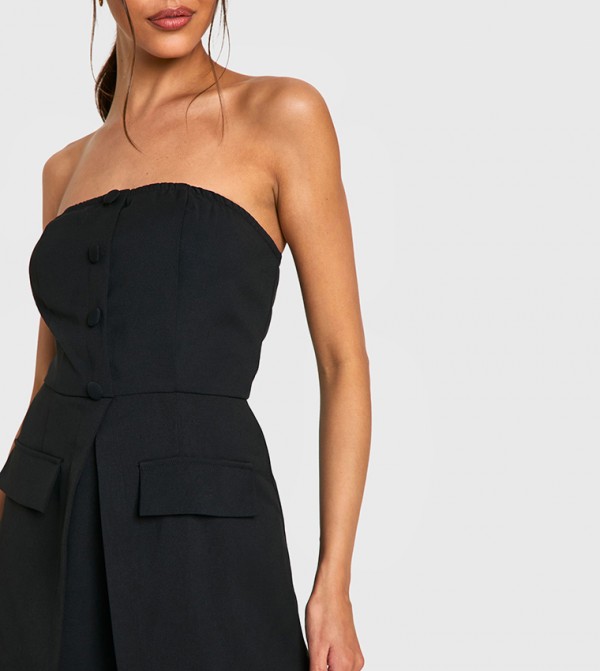 boohoo  Playsuits - Black Playsuits