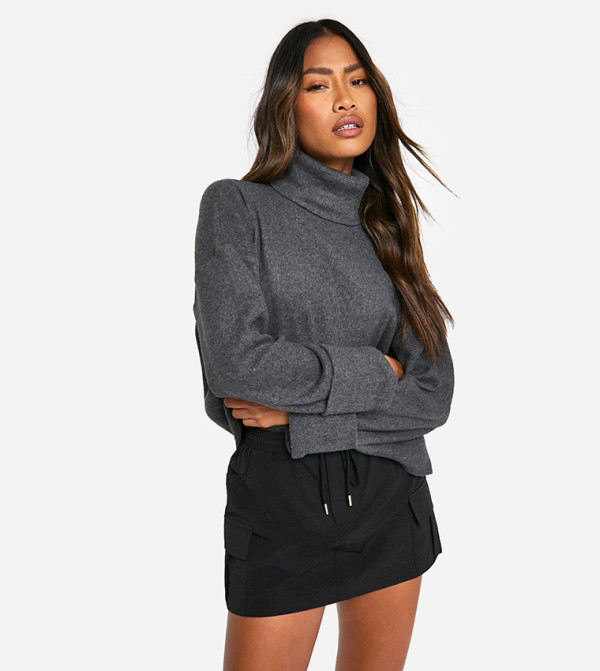 boohoo  Casual Tops - Charcoal Casual Tops
