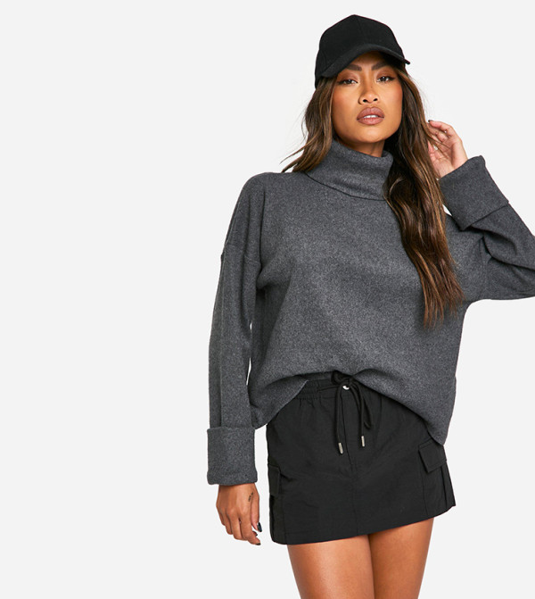 boohoo  Casual Tops - Charcoal Casual Tops