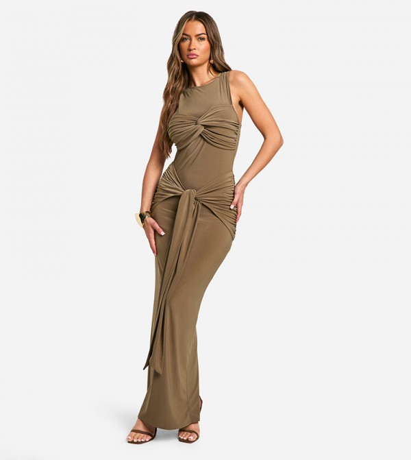 boohoo  Dresses - Khaki Casual Dresses