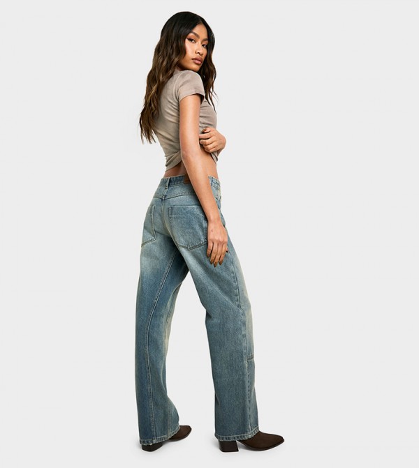 boohoo  style-edit-dm - Blue Boyfriend jeans