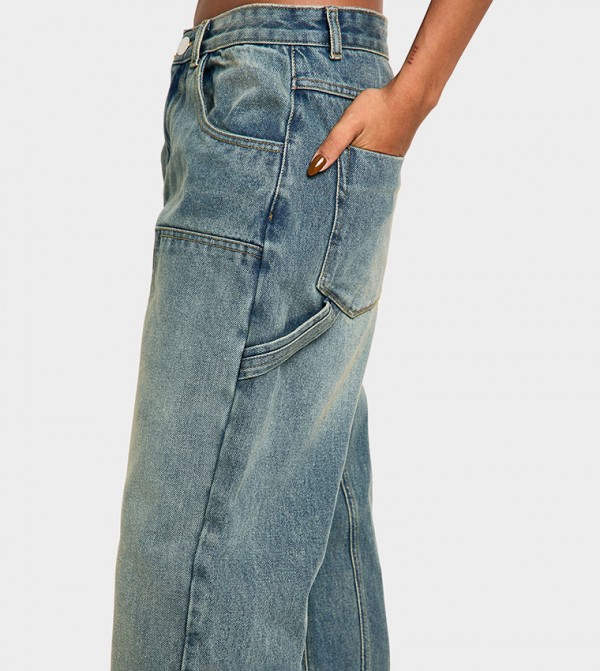 boohoo  style-edit-dm - Blue Boyfriend jeans
