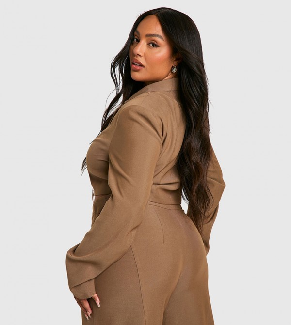 boohoo  Plus Size - Beige Jackets & Coats