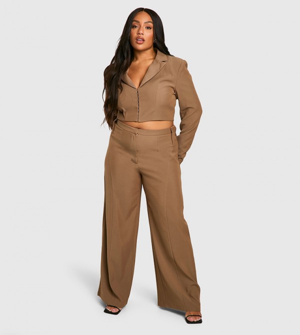 boohoo  Plus Size - Beige Jackets & Coats