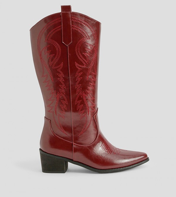 boohoo - Outlet  - Red Mid Calf Boots