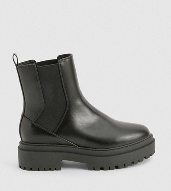 بوهو  أحذية - أسود Mid Calf Boots
