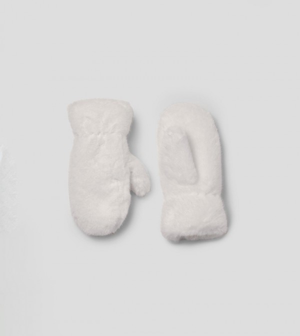boohoo  Gloves - White Knit