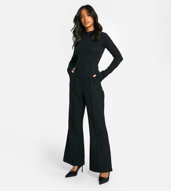 boohoo  Pants & Leggings - Black Casual Pants
