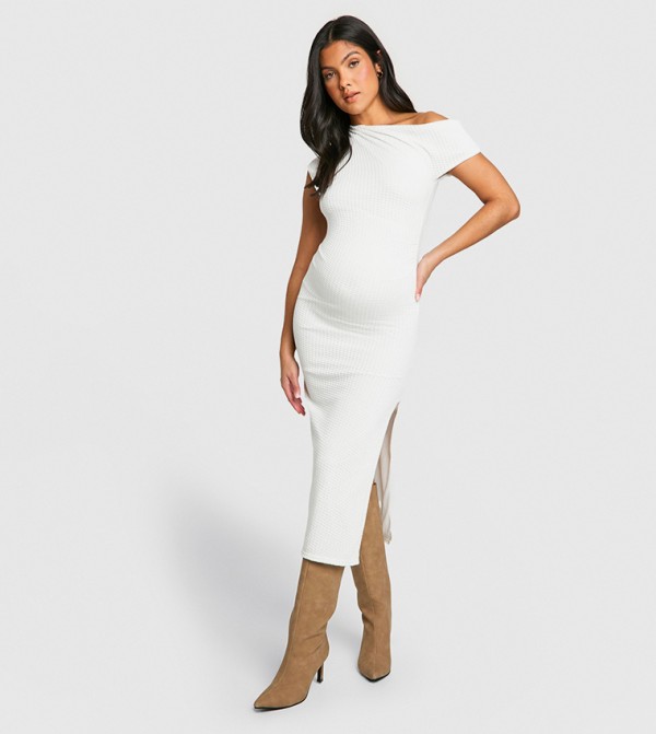 boohoo  Maternity Clothing - White Dresses