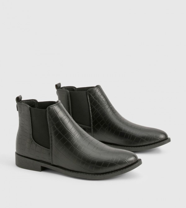 boohoo  Ankle Boots - Black Ankle length Boots