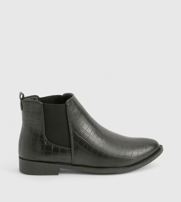 boohoo  Ankle Boots - Black Ankle length Boots