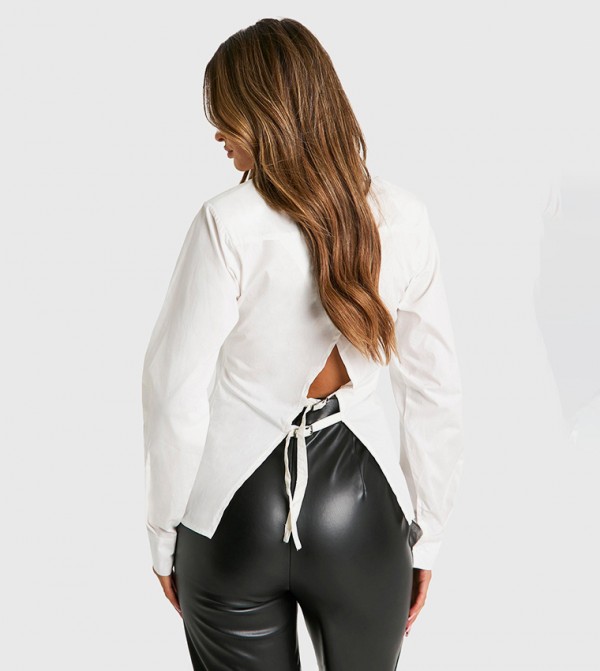 boohoo  Shirts - White Shirts