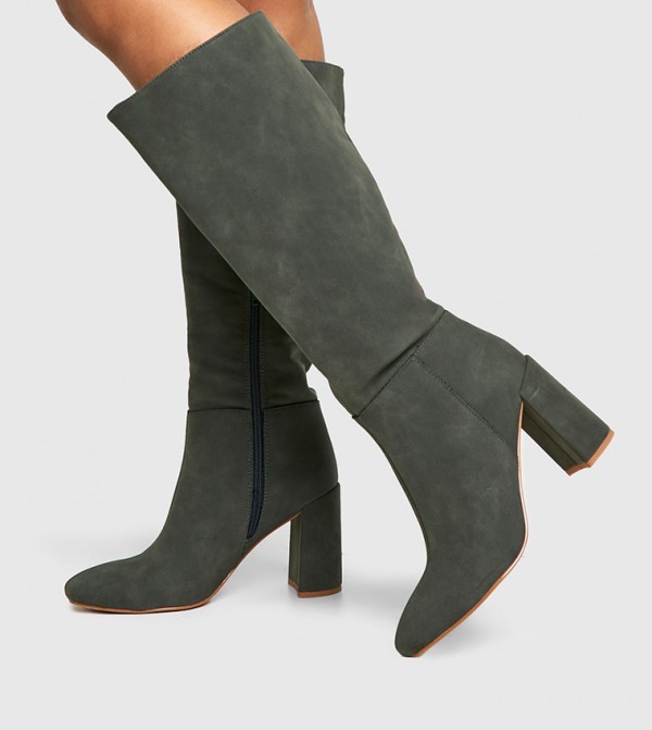 boohoo  Knee High Boots - Grey Knee length Boots