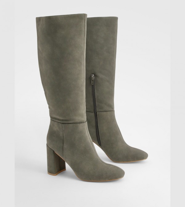 boohoo  Knee High Boots - Grey Knee length Boots