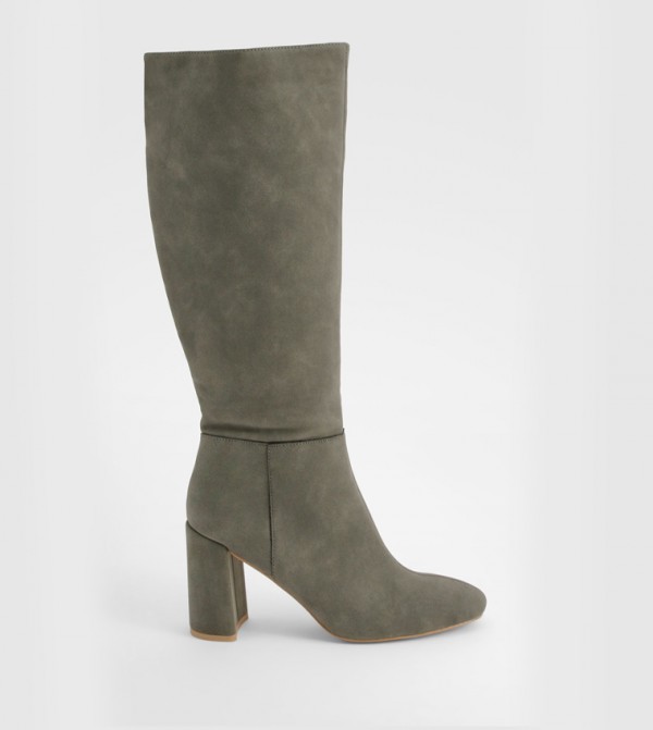 boohoo  Knee High Boots - Grey Knee length Boots