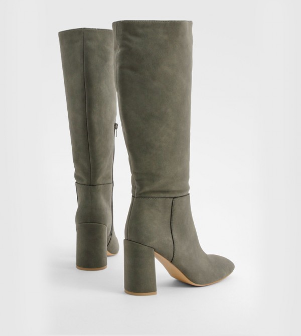 boohoo  Knee High Boots - Grey Knee length Boots