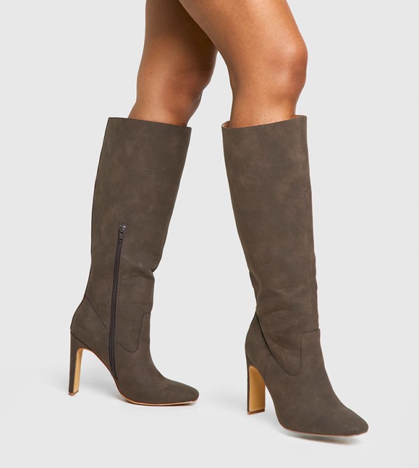 boohoo  Knee High Boots - Brown Knee length Boots